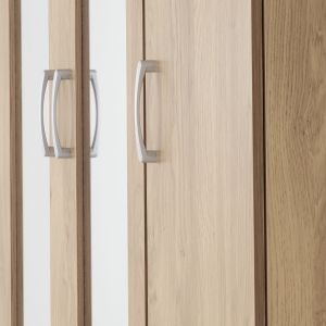 Image: 7138 - Charles 3 Door Wardrobe - Oak